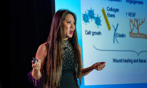 Palestra científica no AMWC Americas em Miami